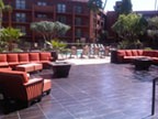 Holiday Inn Phoenix Airport North outdoor fire pit sitting area just off of the 44th Street Bistro lounge.