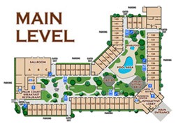 Main level hotel map