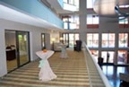 Photo of the Holiday Inn Phoenix Airport North upper reception foyer area.